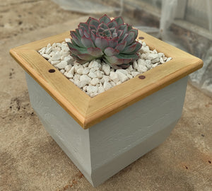 Wooden indoor planter Slate