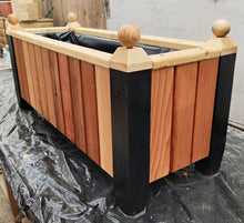 Load image into Gallery viewer, Large Cedar Trough Planter
